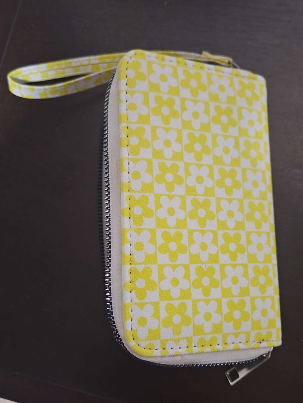 Yellow Floral Phone Wristlet Wallet - Brand